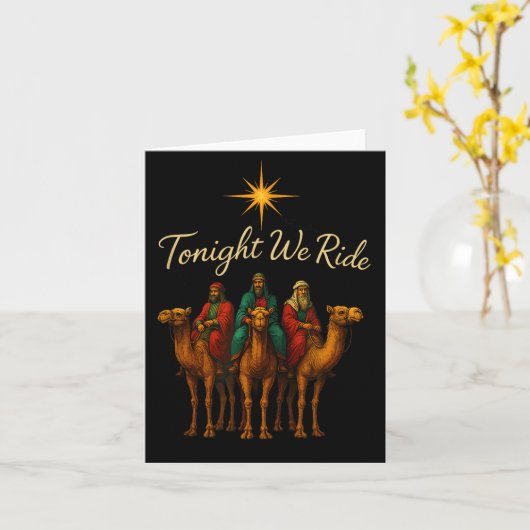 Carte Tonight We Ride  (Fleur jaune)