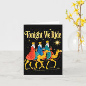 Carte Tonight We Ride Christmas, 3 Wise Men, Christian C (Fleur jaune)