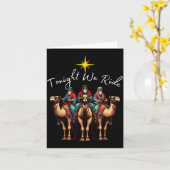 Carte Tonight We Ride Christmas, 3 Wise Men, Christian C (Fleur jaune)