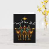 Carte Tonight We Ride Christmas, 3 Wise Men, Christian C (Fleur jaune)