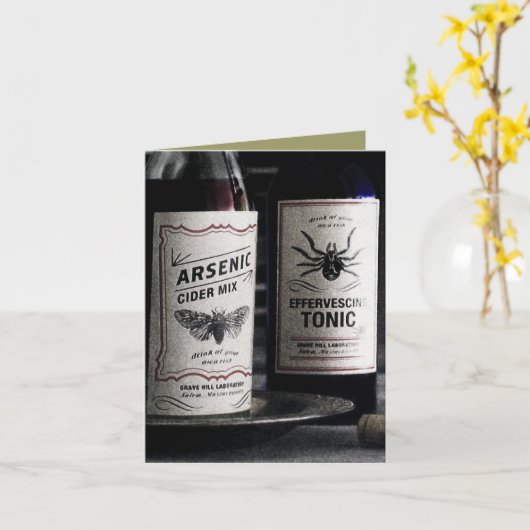 Carte tonique d'Halloween (Fleur jaune)