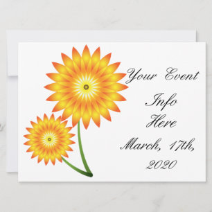 Carte Tonnerre de deux tournesols