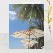 Carte tons bleus retirants gros (Fleur jaune)