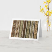 Carte Tons Brown Moyenne Floral (Fleur jaune)