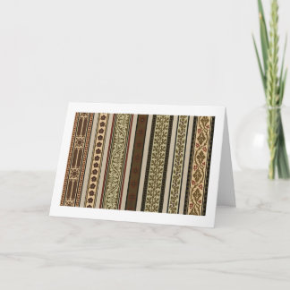 Carte Tons Brown Moyenne Floral