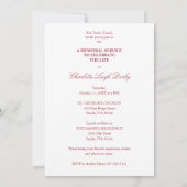 Carte Tons rose et rouge Botanique Floral Garland Photo (Dos)