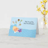 Carte Tonsil Chirurgie Jeune garçon (Fleur jaune)