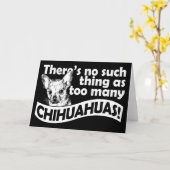 Carte Too Many Chihuahuas (Fleur jaune)