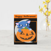 Carte Toon Kitty Citrouille Skye Moon (Fleur jaune)