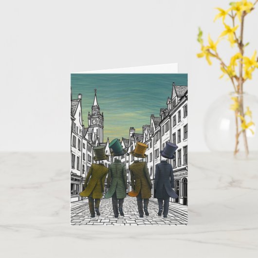 Carte Top Hats by Eight (Fleur jaune)