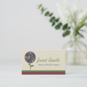 Carte topiaire élégante de maman de fleur (Debout devant)