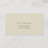 Carte topiaire élégante de maman de fleur (Dos)