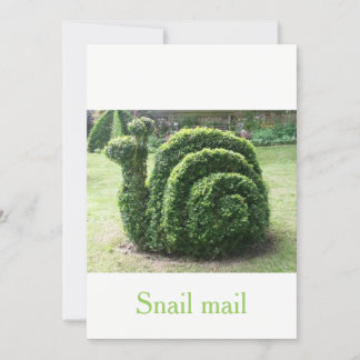 Carte Topiary green garden esail mail unique ironique
