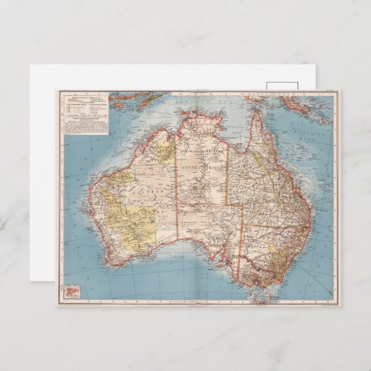 Carte topographique australienne (1905) (Devant / Derrière)