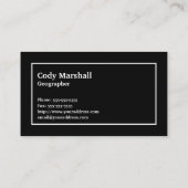 Carte topographique avec votre nom et votre monogr (Dos)