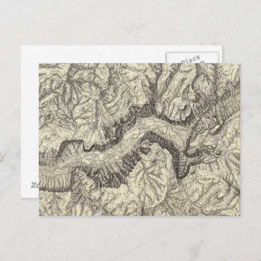 Carte topographique de la vallée de Yosemite (Devant / Derrière)