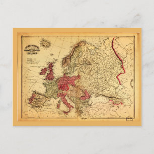 Carte topographique de l'Europe (1871)