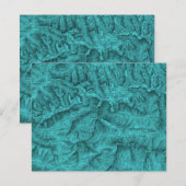 Carte topographique de montagne bleue (Devant / Derrière)