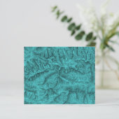 Carte topographique de montagne bleue (Debout devant)