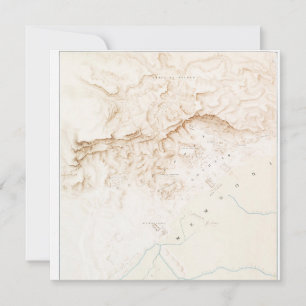 Carte topographique des ruines de Thebes Poster
