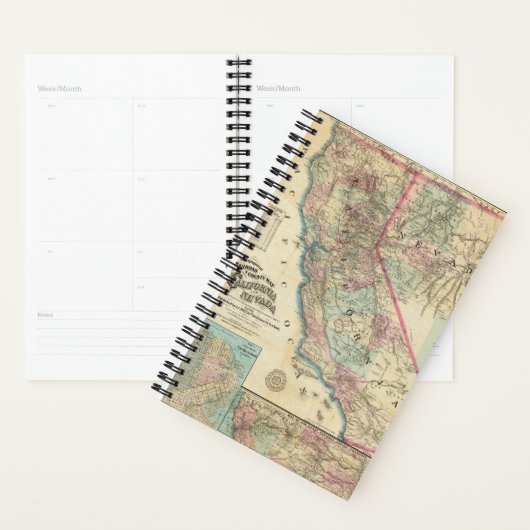 Carte topographique du chemin de fer et du comté, (Devant avec enveloppe)