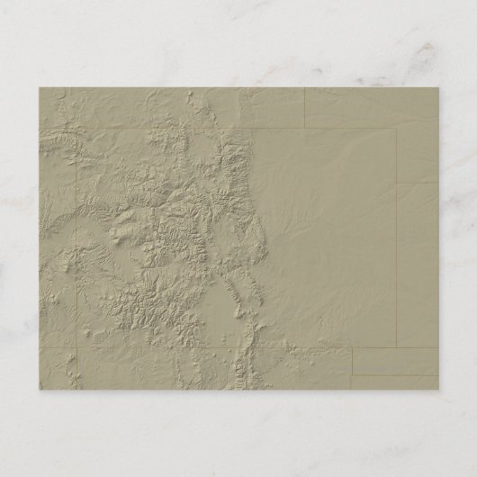 Carte topographique du Colorado (Devant)