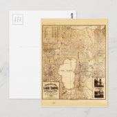 Carte topographique du lac Tahoe (1874) (Devant / Derrière)
