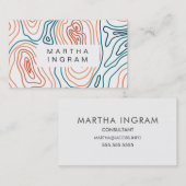 Carte topographique moderne Design abstrait (Devant / Derrière)