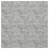 carte topographique tissu gris (Échantillon)