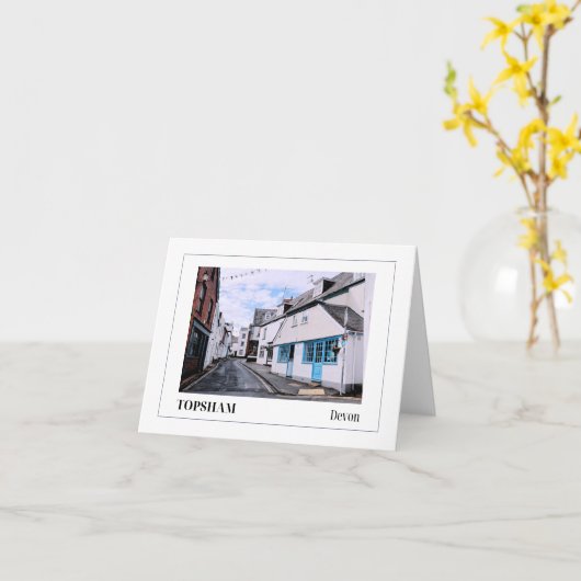 Carte Topsham, Devon, Angleterre (Fleur jaune)