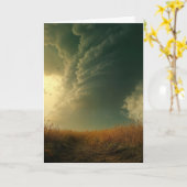 Carte Tornade Anniversaire Dans Le Midwest Great Plaines (Fleur jaune)