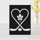 Carte Toronto Maple Leafs bâtons de la Saint-Valentin Nh (Fleur jaune)