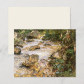 Carte Torrent du Tyrol par John Singer Sargent (Devant / Derrière)