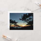 Carte Torrey Pine Sunset III Paysage californien (Devant/Arrière en situation)