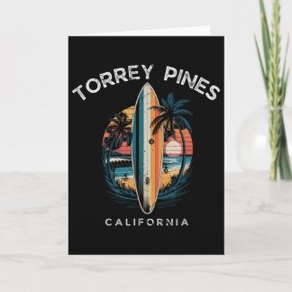 Carte Torrey Pines Beach California Men Women Surfing 