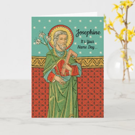 Carte Torse supérieur de Saint-Joseph (Détail; VVP 09) (Fleur jaune)