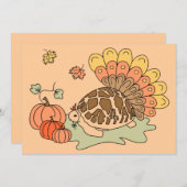 Carte Tortoise Thanksgiving (Devant / Derrière)