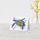 Carte Tortue (Fleur jaune)