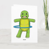 Carte Tortue à la forme physique avec des pneus de forme (Dos)