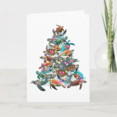 Carte Tortue Arbre de Noël Ornement Arbre de Noël Arbre  (Devant)
