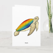 Carte Tortue Arc-en-ciel (Dos)