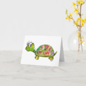 Carte Tortue blanche (Fleur jaune)