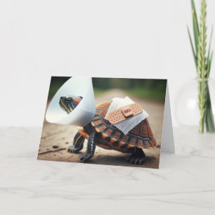 Carte Tortue Blessée Avec Bandages