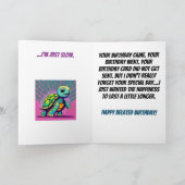 Carte Tortue colorée Anniversaire (Intérieur)