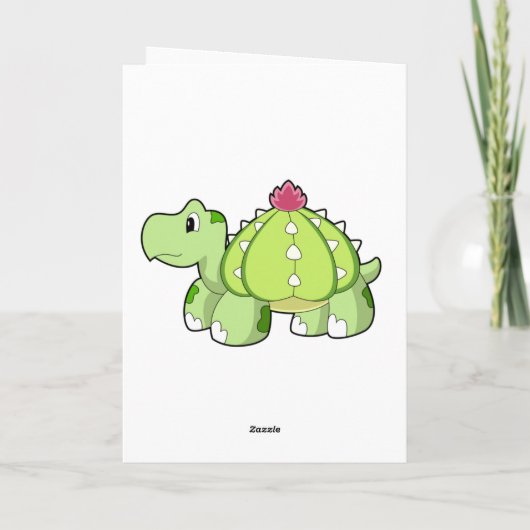 Carte Tortue comme Cactus (Dos)