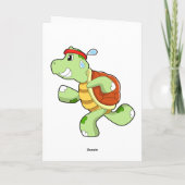 Carte Tortue comme coureur (Dos)