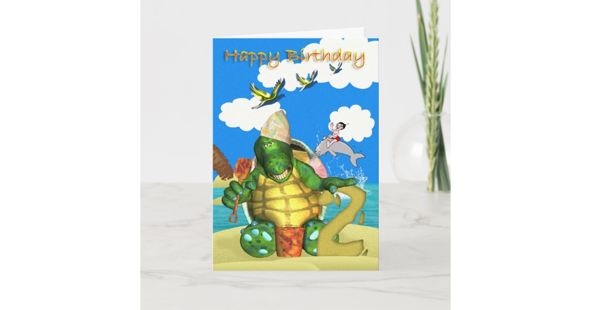 Carte Tortue De Joyeux Anniversaire Faisant Des Pates De Zazzle Be