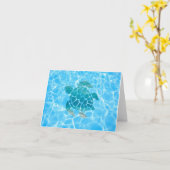 Carte Tortue de mer (Fleur jaune)