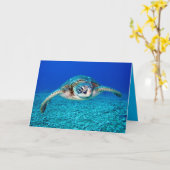 Carte Tortue de mer (Fleur jaune)