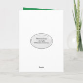 Carte Tortue de retraite avec lunettes de soleil vertes (Dos)